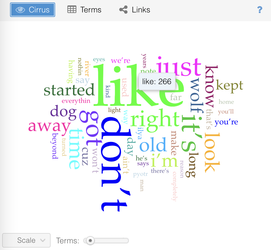 Screenshot of the Cirrus tool.